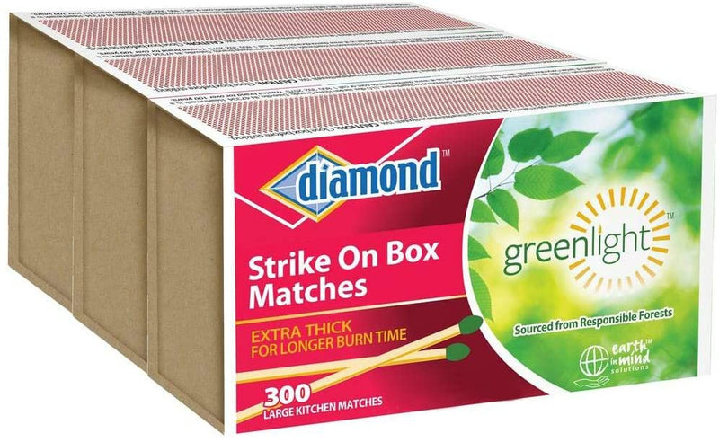 Diamond - Strike On Box Matches 3Ct