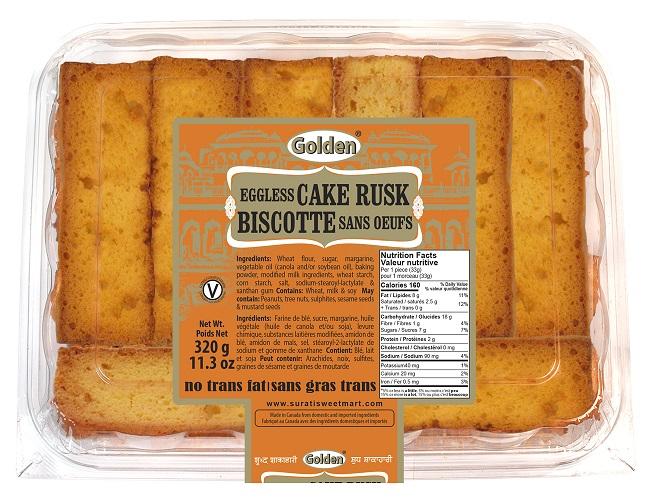 Golden - Eggless Cake Rusk 650g