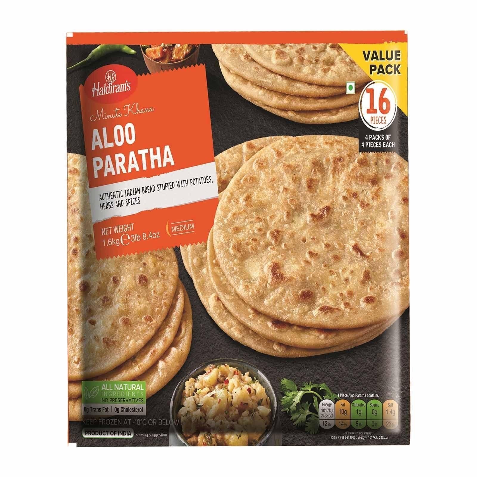 Haldiram's - Aloo Paratha 16Pc