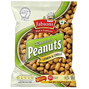 Jabsons - Roasted Peanuts lemon & Chilli 140g