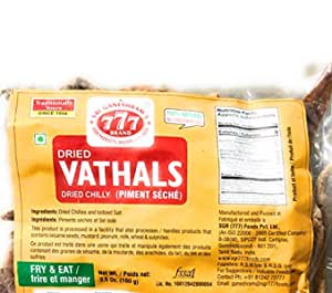 777 - Dried Vathals Chilly 100g