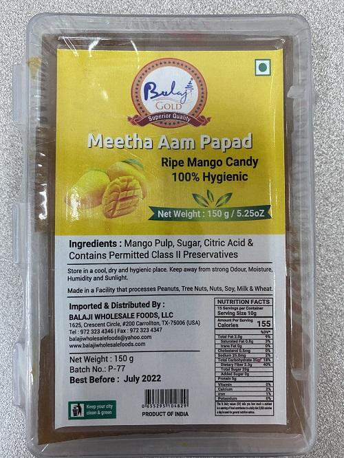 Balaji - Meetha Aam papad 150g