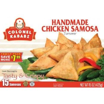 Colonel Kababz - Handmade Chicken Samosa 15Ct.
