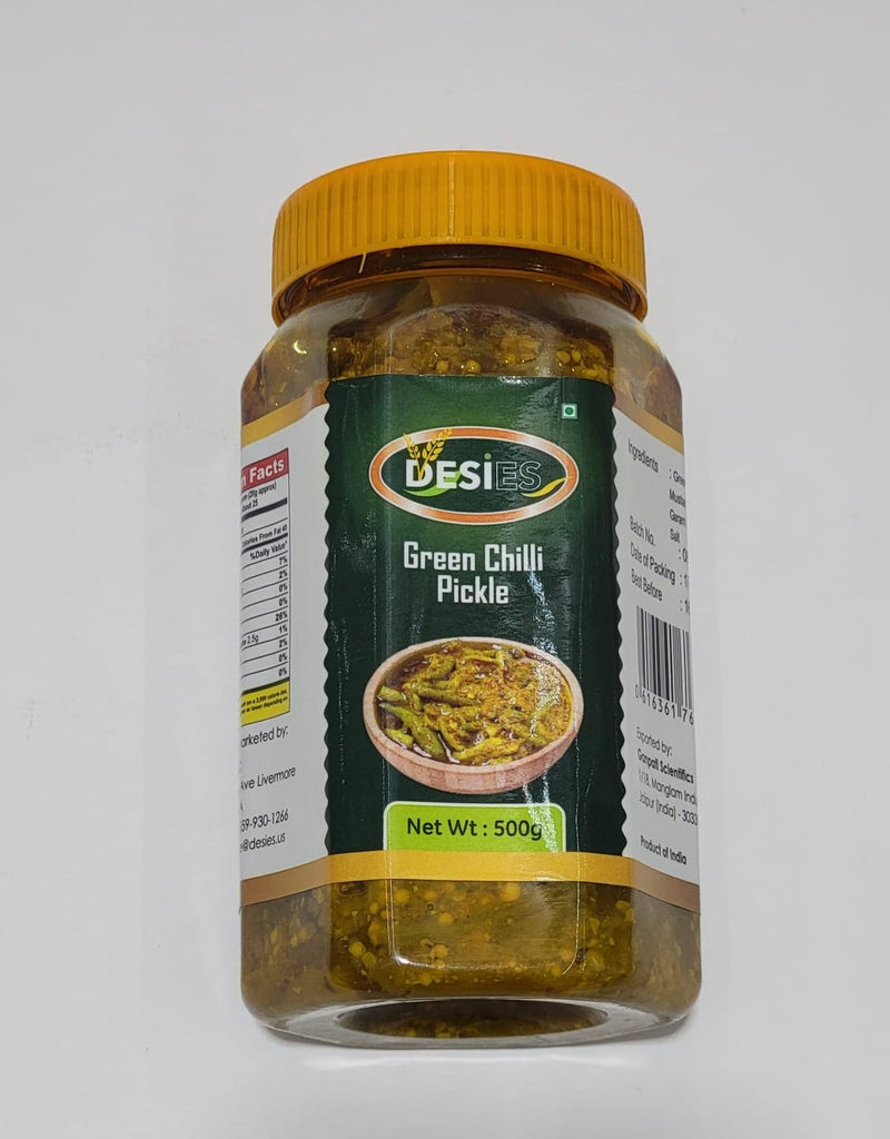 Desies - Green Chilli Pickle 500g