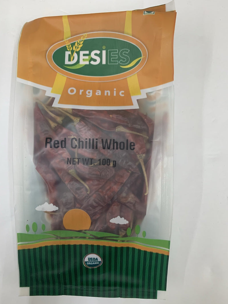 Desies - Organic Red Chilli Whole 100g