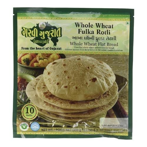 Garvi Gujarat - Whole Wheat Fulka Roti 10Ct