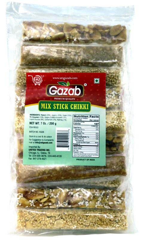 Gazab - Mix Stick Chikki 200g