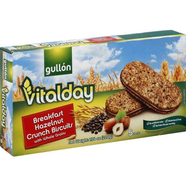 Gullon - Vitalday Breakfast Hazelnut Crunch Biscuits 240g