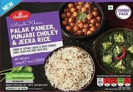 Haldiram's - Combo Meal Palak Paneer Choley Jeera Rice Combo 12oz