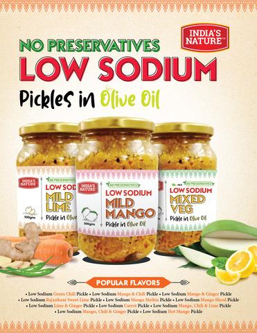 India's Nature - Mixed Veg Pickle In Olive Oil 500g