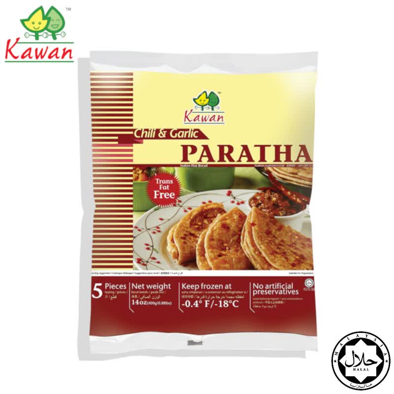 Kawan - Chilli and Garlic Paratha 400g