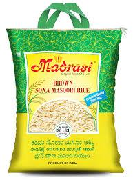 Madrasi - Brown Sona Masoori Rice 10lb