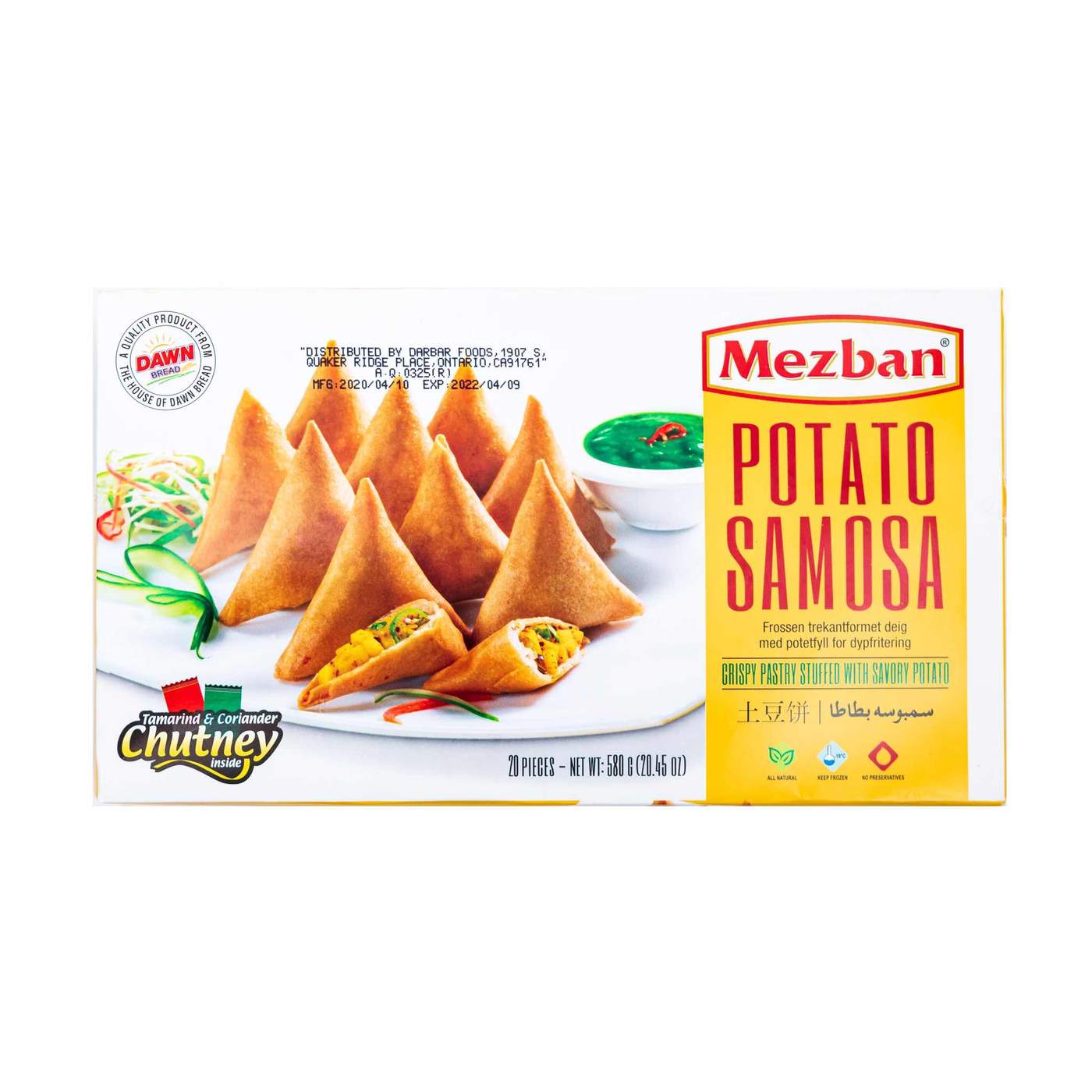 Mezban - Potato Samosa 580g