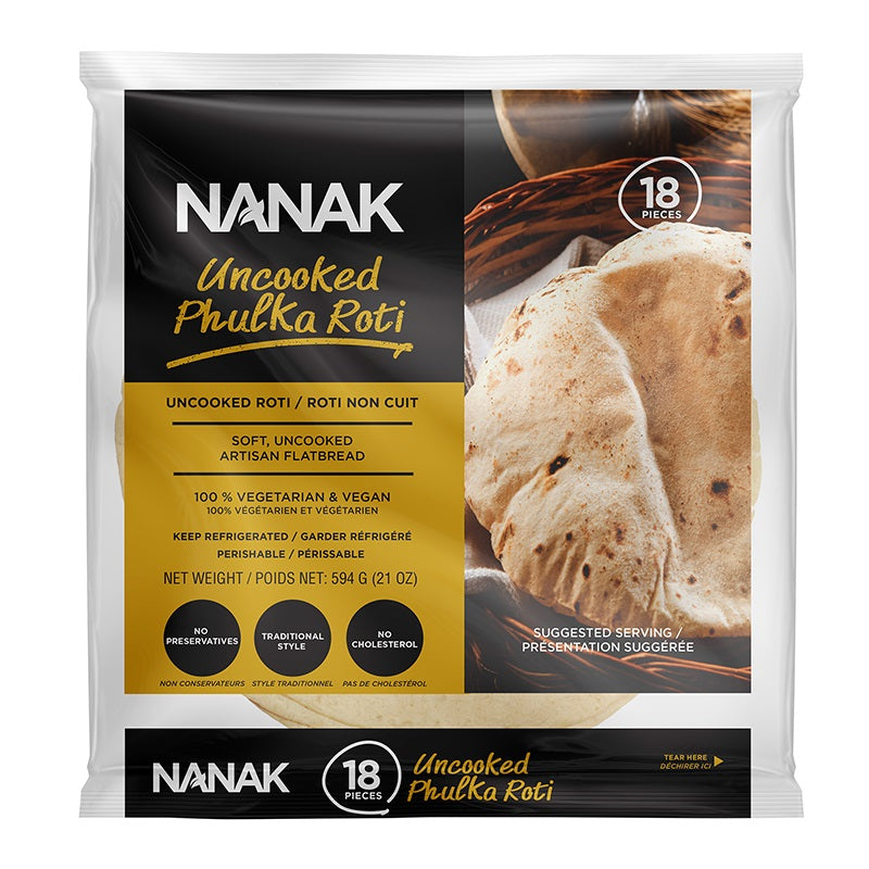 Nanak - Uncooked Phulka Roti 18ct