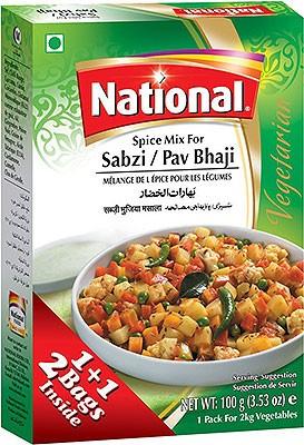 National - Sabzi Pav Bhaji 100g