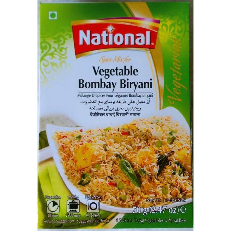 National - Vegetable Bombay Biryani 70g
