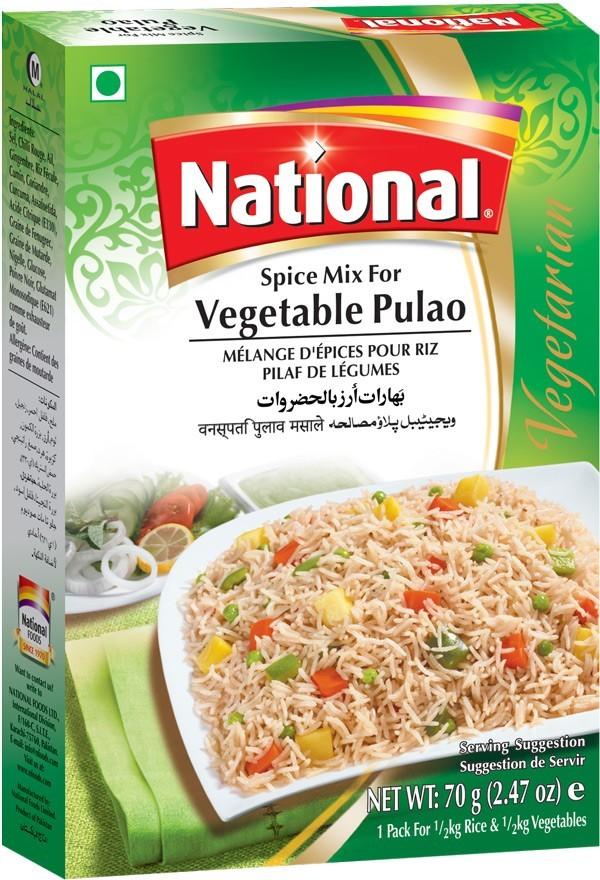 National - Vegetable Pulao 70g