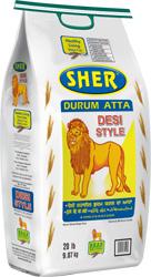 Sher - Durum White Whole Wheat Atta 20lb