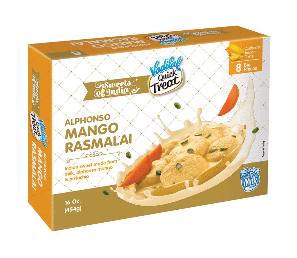 Vadilal - Alphonso Mango Rasmalai 16oz